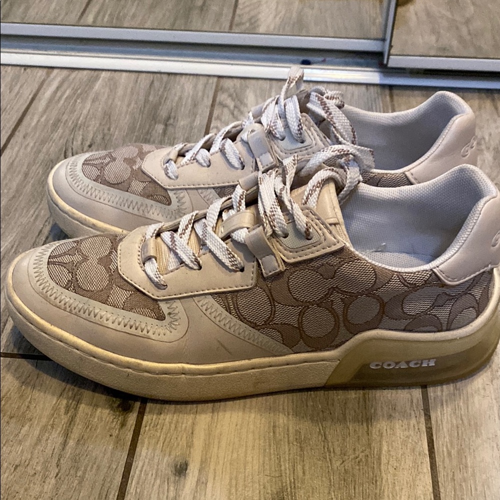 Coach city sole Monogram Sneakers in stone